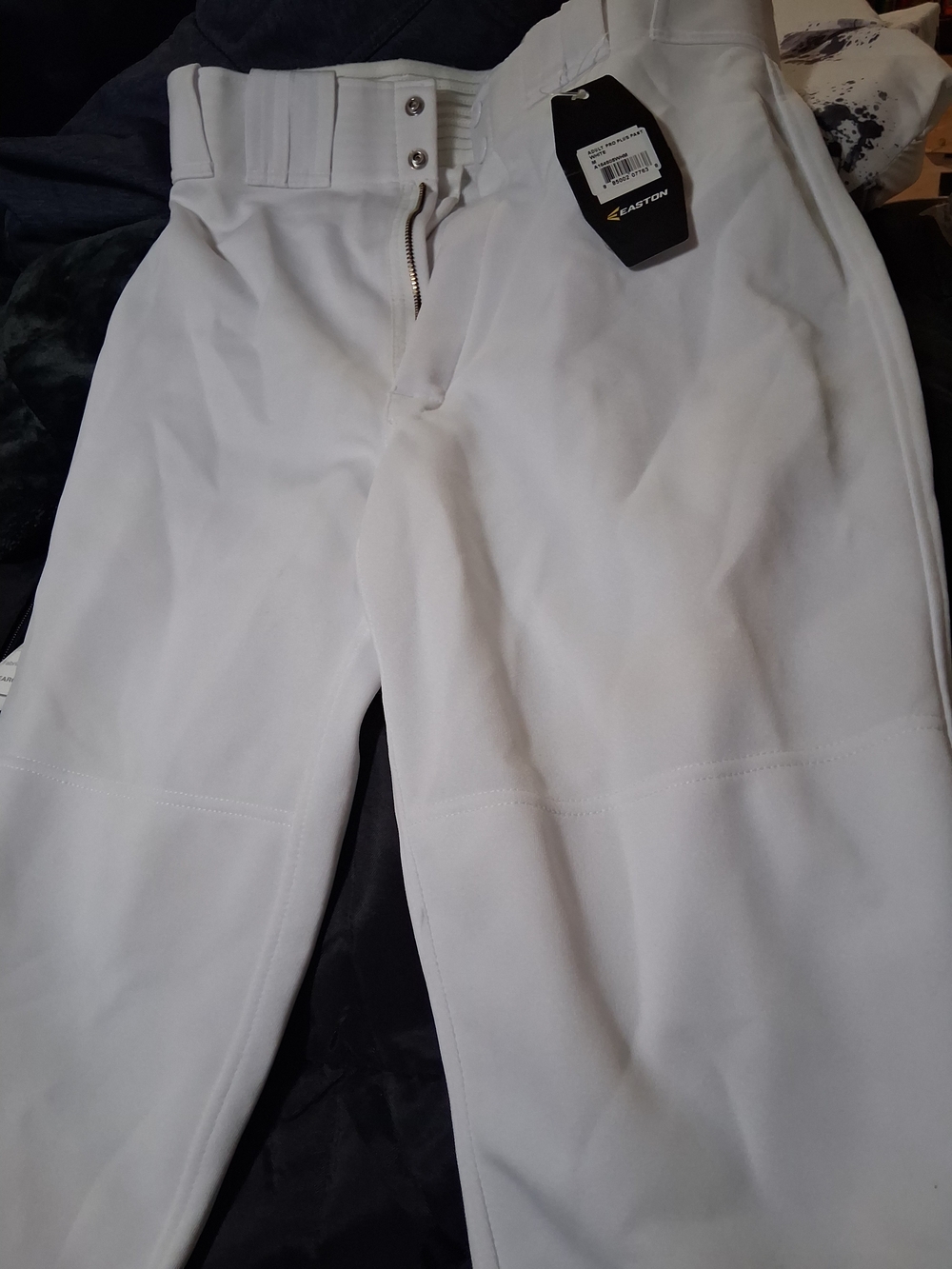 Easton Adult Pro Plus Baseball Pants White Size Medium NWT